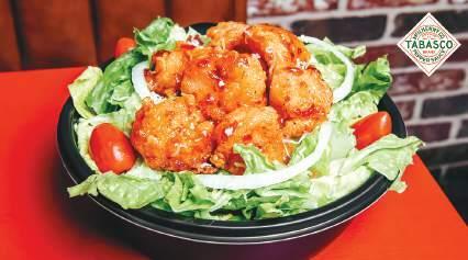 Pepper jelly hook shimp salad