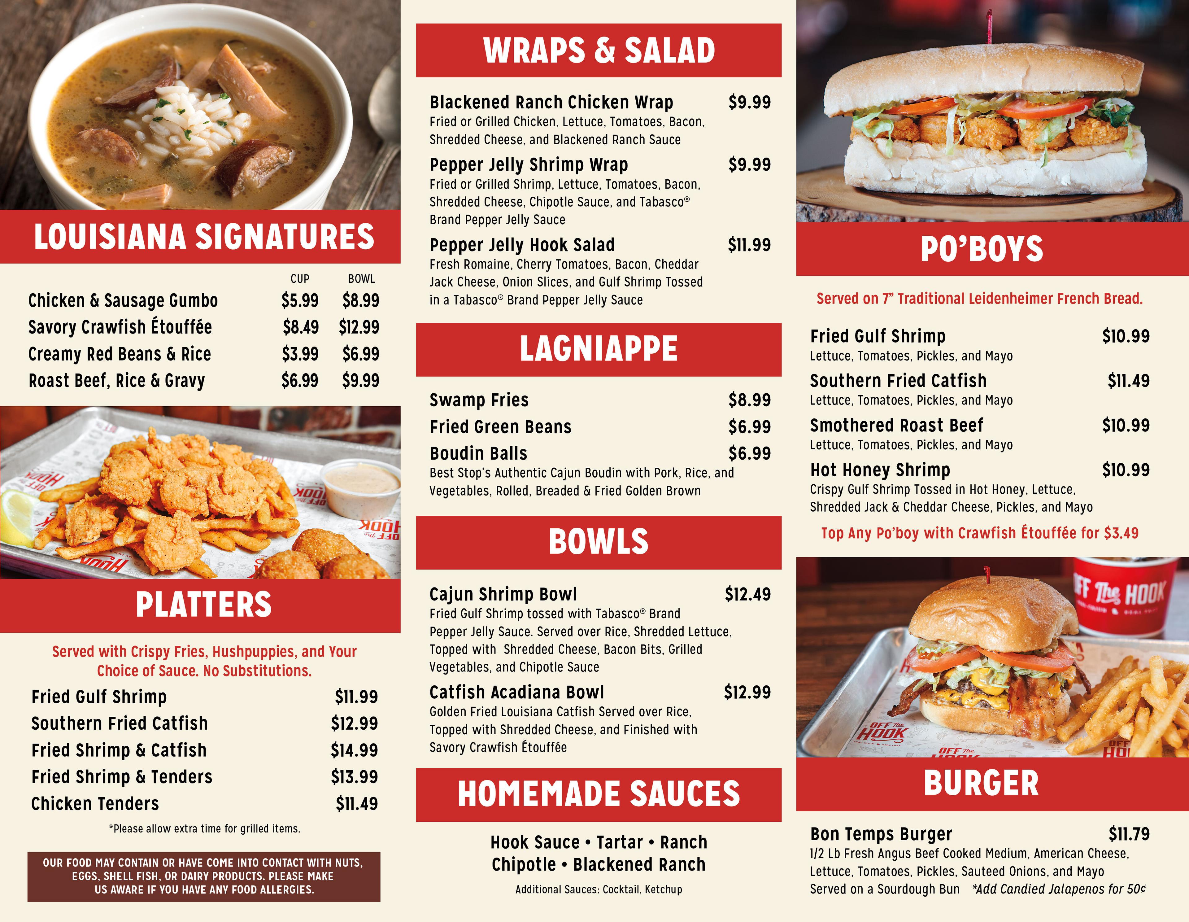 OTH Menu Inside 2026